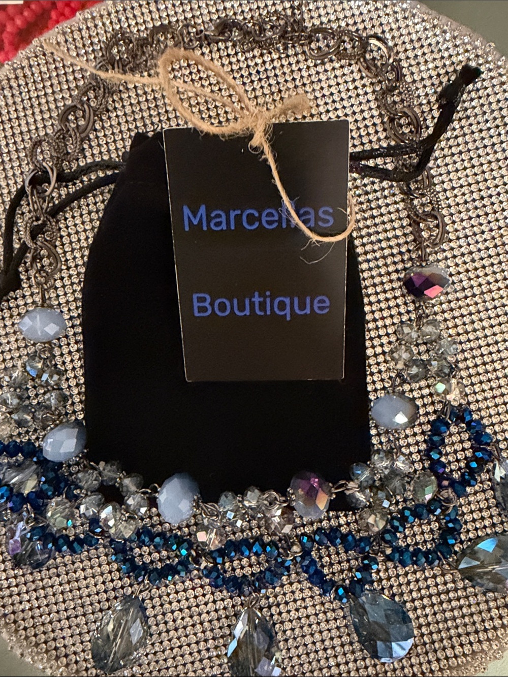Blue Crystal statement Necklace. 🆕